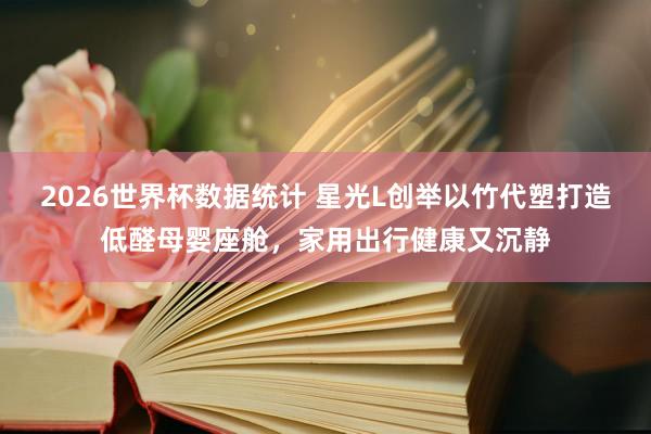 2026世界杯数据统计 星光L创举以竹代塑打造低醛母婴座舱，家用出行健康又沉静