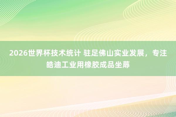 2026世界杯技术统计 驻足佛山实业发展，专注皓迪工业用橡胶成品坐蓐