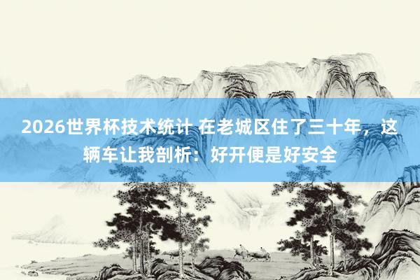 2026世界杯技术统计 在老城区住了三十年，这辆车让我剖析：好开便是好安全