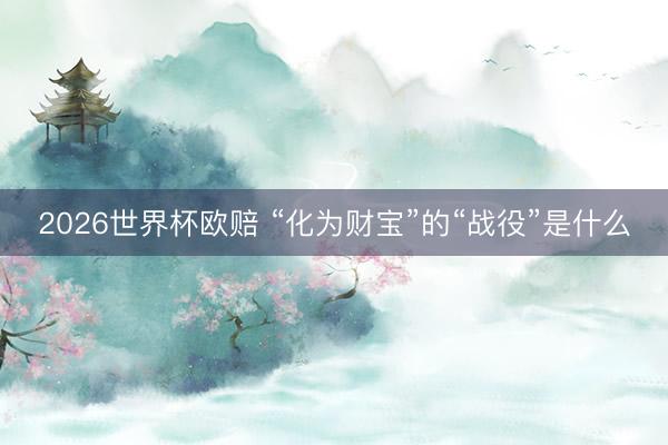 2026世界杯欧赔 “化为财宝”的“战役”是什么
